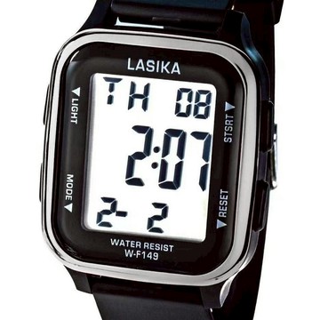 W-F149 方形電子手錶(黑)