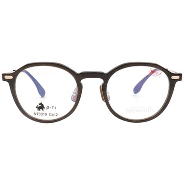 NEWTON︱深邃靜美 圓框眼鏡︱沉木咖