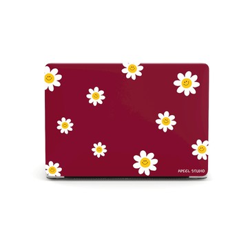 【 APIOU】微笑花花 MacBook 全包防刮保護殼 Air Pro 13/14/15/16 M4 M3 M2