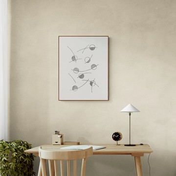 藝術掛畫｜張巧怡 | 未竟世界的碎片Fragments of an Incompl - 柚木色鋁框