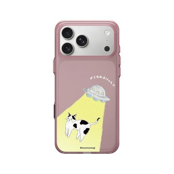 iPhone 17 Pro Max Clear (相機按鈕) 晶醺玫 - TOCOROCOMUGI - 飛走的UFO貓