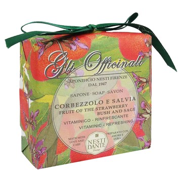 NESTI DANTE 義大利佛羅倫斯草莓灌木鼠尾草植物皂 200g 草本香氛 溫和潔淨  1個