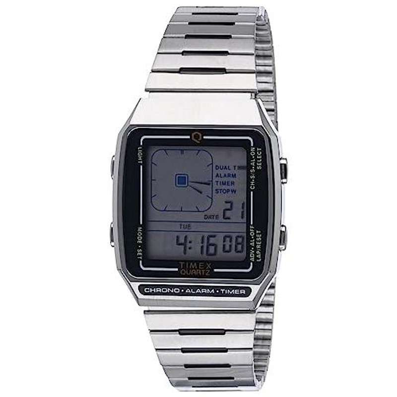 Timex 32.5 mm Q LCA Timex Reissue Digital LCA Stainless Steel