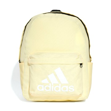 Adidas CLSC Bos 鵝黃色 運動 休閒 經典款 書包 Logo 後背包 雙肩 兩側口袋 後背包 JF0673