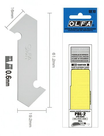 【文具通】OLFA 壓克力切割刀刀片 PBL-2 2片入 B4010780【APP滿額下單10%點數(單一帳號最高1500點)】8/31止