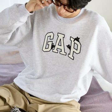 FREAK'S STORE × PUBLUX × GAP聯名 貓貓印花 加絨大學T/衛衣【 限定展開】