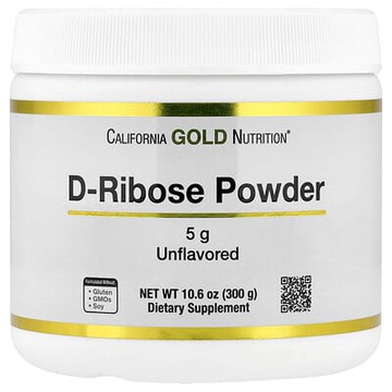 California Gold Nutrition, D-核糖粉，原味，10.6 盎司（300 克）