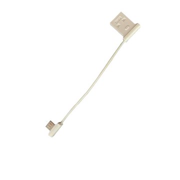 USB雙彎頭數據線充電寶電源線移動電源短線 銀行U盾線安卓口通用