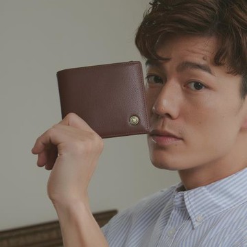 【金安德森】George 左右翻單窗式短夾-咖啡色