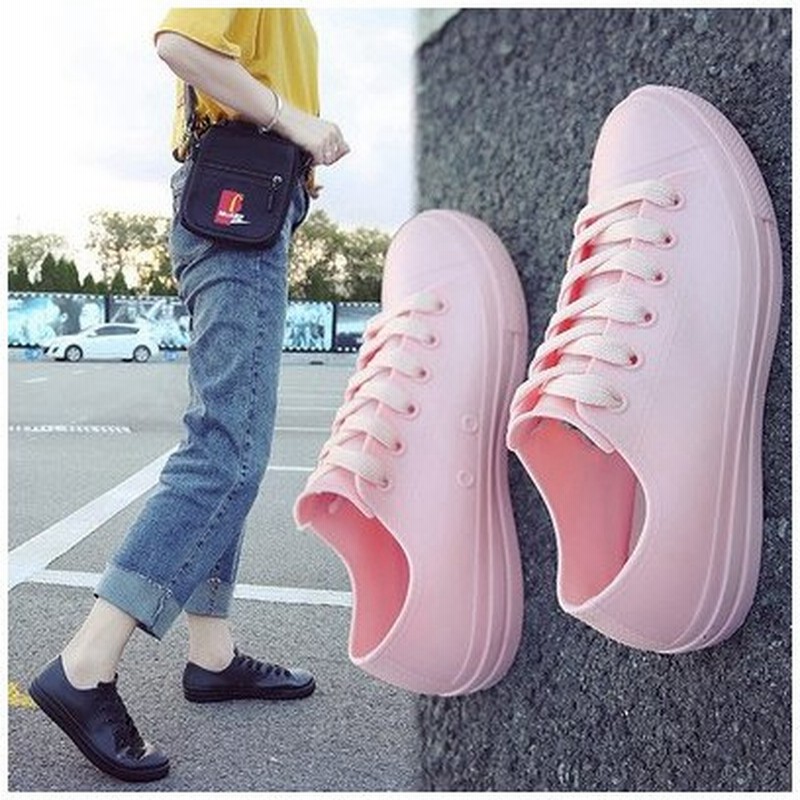 レインシューズ シューズ レインブーツ スニーカー レディース ショート 靴 雨 雨靴 雨具 防水 レイン 無地 梅雨対策 通勤 通学 軽量 軽い 通販 Lineポイント最大get Lineショッピング