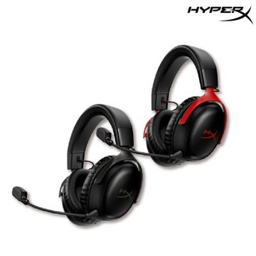 HyperX Cloud III 無線電競耳機(黑/黑紅)
