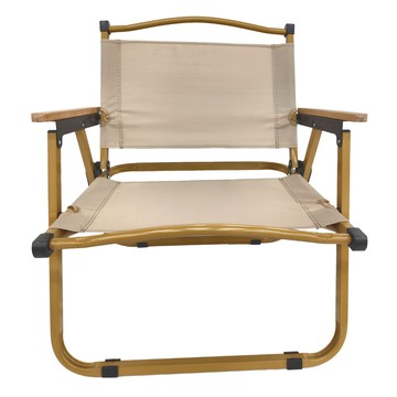 克米特 戶外露營摺疊椅 高承重 露營野餐釣魚輕旅行  卡其色  1個