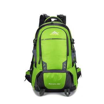 HWJIANFENG【日本代購】登山背包 輕便大容量50L 旅行背包 - 亮綠