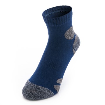 優纖淨運動中筒襪-徽章藍/灰(298790397)