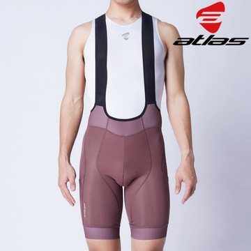 ATLAS亞特力士 男經編口袋五分吊帶褲【可可】SB-746