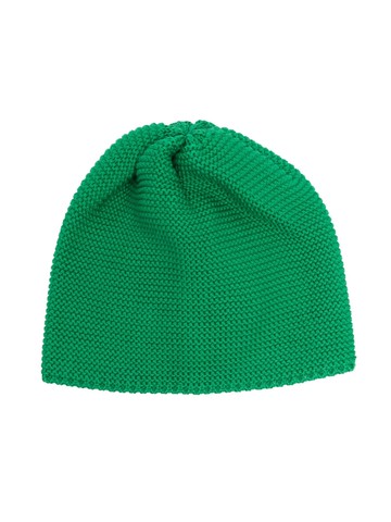 Little Bear - knitted cotton beanie - kids - Cotton - 46 cm - Green