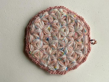 Knitting 生命之花編織墊 - 河邊的晚霞