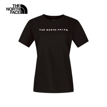 女款黑色純棉舒適短袖T恤｜8F0VJK3