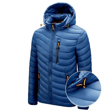 可拆帽【105kg可穿】男士羽絨外套 大尺碼拉鏈口袋防風外套 保暖禦寒男士棉衣 高品質保暖外套 男生防寒外套