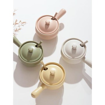 陶瓷裝豬油罐子家用葷油辣椒油罐油潑辣子專用罐調料罐子復古鹽罐