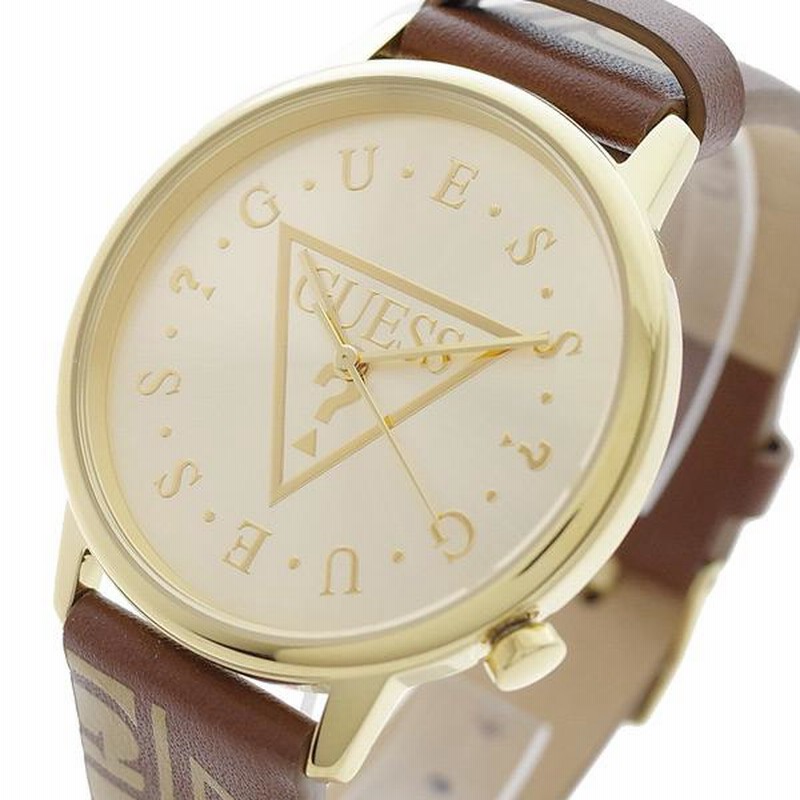 guess 時計 販売済み ブラウンステンレス