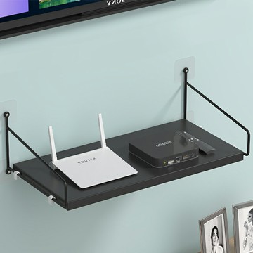 投影儀支架免打孔床頭壁掛置物架放置臺墻壁托架托盤架子墻上掛架