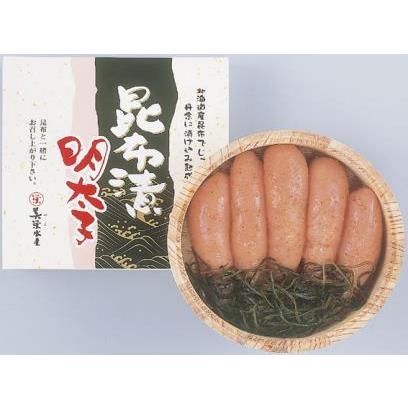 昆布漬 辛子明太子(無着色)230g 木樽入り