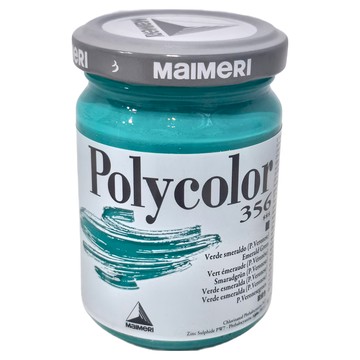 MaIMeRI 美利 POLYCOLOR重稠壓克力 MA-1220356 356翡翠綠 EMERALD GREEN  140ml  1色