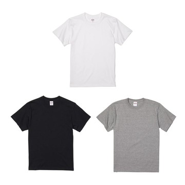 【United Athle】日本頂級柔棉5.6oz.成人短T (5001-01) | (UA素色T恤 /黑白灰基本款)
