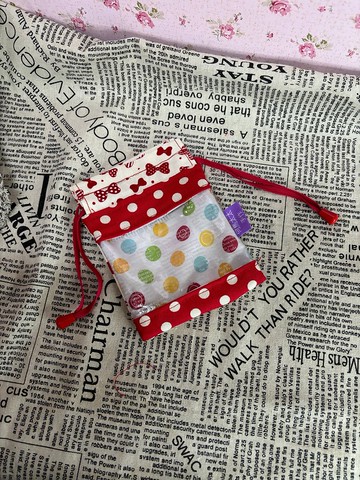 何馬太太手作遊樂園-束口開窗萬用袋