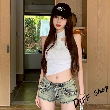 韓版顯瘦顯高超短牛仔短褲【P397】