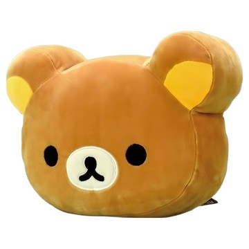 KHTOY 拉拉熊頭型2D抱枕  15吋  顏色隨機