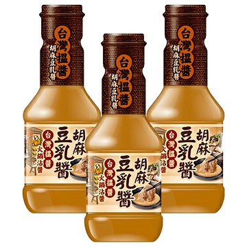 味全 台灣搵醬 胡麻豆乳醬 濃郁香氣 開罐即食  200g  3罐