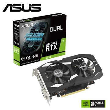 【ASUS 華碩】DUAL-RTX3050-O6G 顯示卡【三井3C】