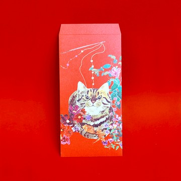 島民｜福獸納福紅包袋 - 逗貓 - 5入