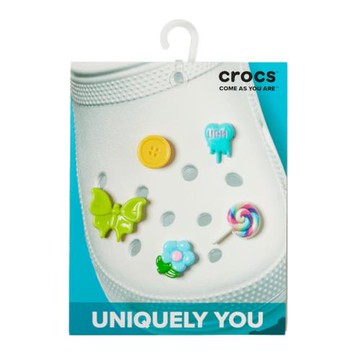 2024新款Crocs卡駱馳智必星配件洞洞鞋花百變圖案UGH五件套