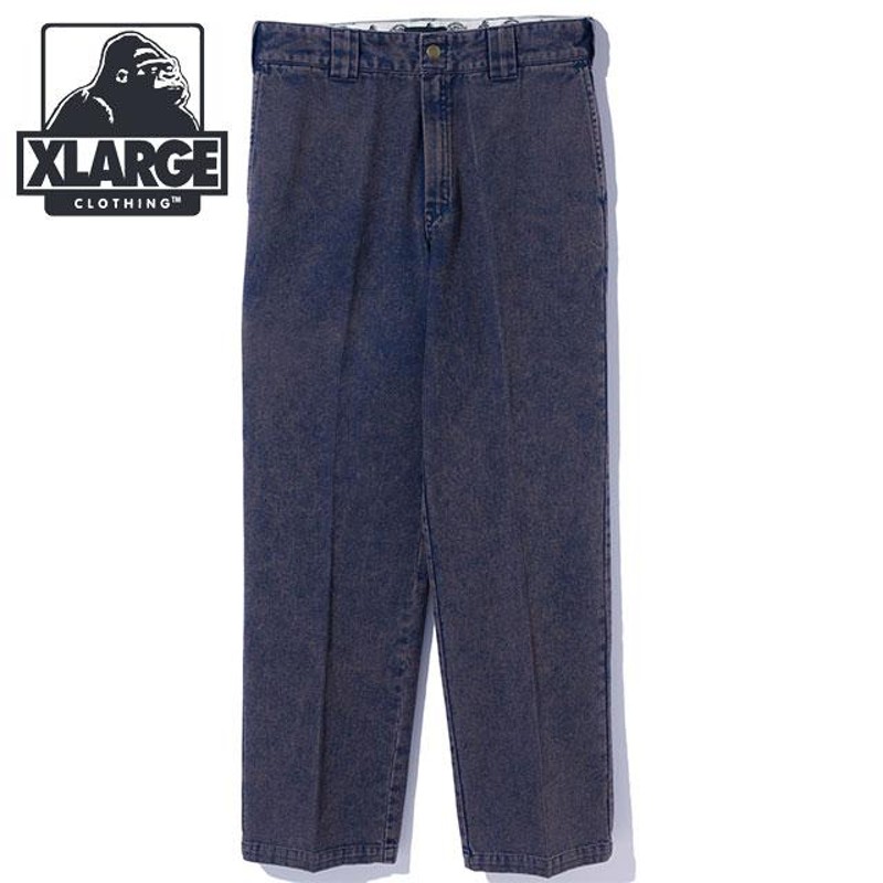 コラボ エクストララージ XLARGE メンズ ディッキーズ オーバーダイ ワークパンツ 101231031028 SS23 DICKIES  OVERDYE WORK PANTS ボトムス チノパン NAVY | LINEブランドカタログ