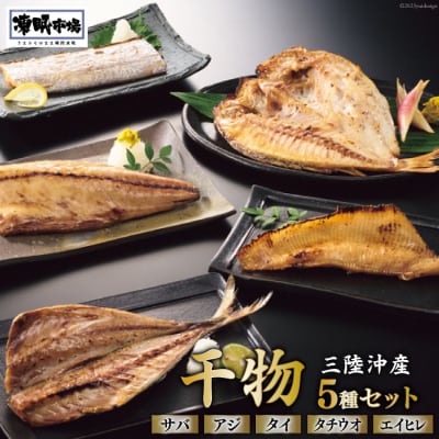 日本贈りめし×凍眠市場 三陸産干物 5種セット 計900g   シャディ [20562029]