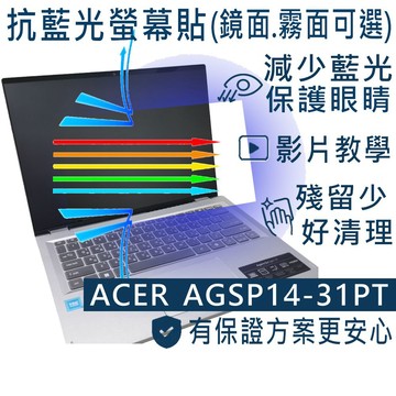 EZstick ACER Aspire GO Spin AGSP14-31PT 防藍光螢幕貼 抗藍光 (14吋寬)