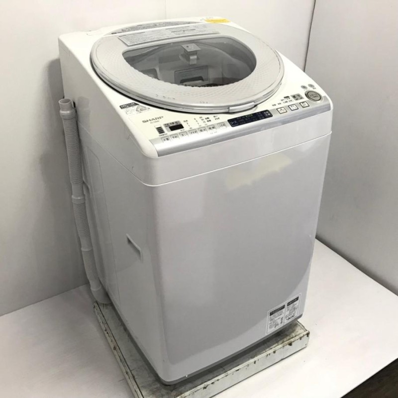 中古 洗濯8.0kg乾燥4.5kg 全自動洗濯乾燥機 シャープ ES-TX830-S 2013年製造 シルバー系 縦型 | LINEブランドカタログ