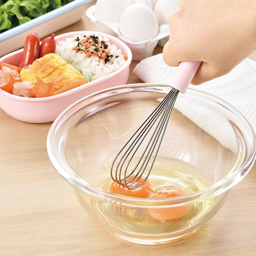 【日本下村工業Shimomura】 日本製粉色輕巧便利打蛋器PC-205