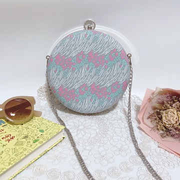 日本棉布 馬卡龍口金包 口金硬殼包 口金盒子