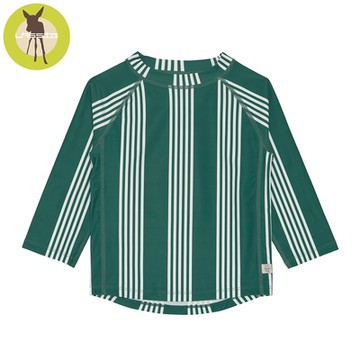 德國Lassig-嬰幼兒抗UV長袖泳裝上衣-綠條紋