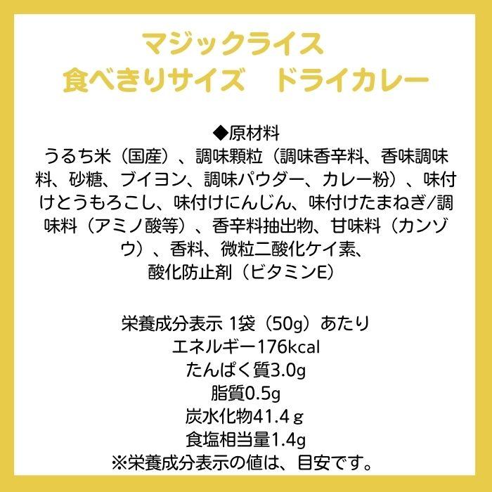 マジックライス 食べきりサイズ　ドライカレー　単品