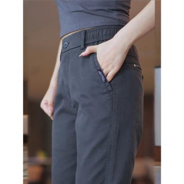 2025新款男士休閑褲直筒大碼爸爸裝寬松潮流秋冬季加絨加厚男褲子