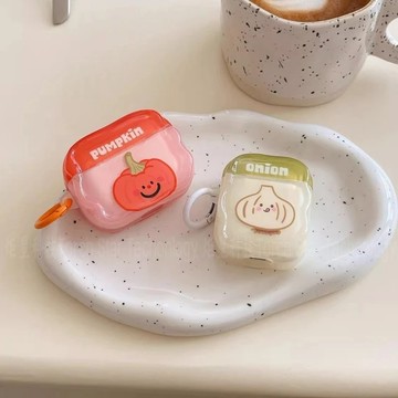 ins 個性簡約蔬菜 耳機保護套 防摔耳機套 適用 AirPods Pro3 1 2 pro2 AirPods3 保護殼