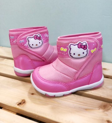 【震撼精品百貨】Hello Kitty 凱蒂貓~台灣製Hello kitty正版兒童靴子鞋-粉色(14~19號)