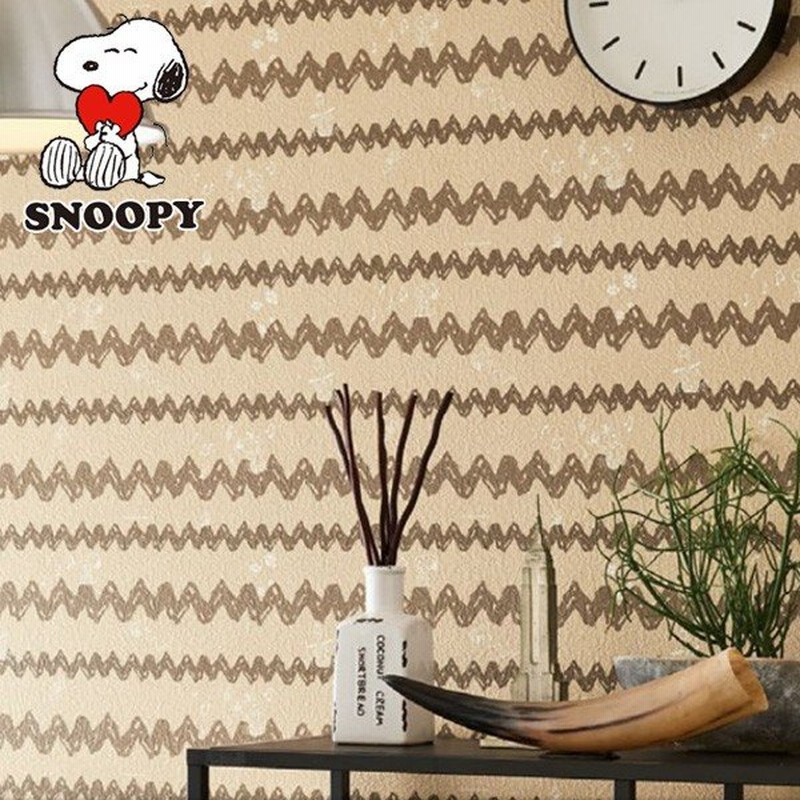 壁紙 のりなし クロス 国産壁紙 Snoopy スヌーピー ブラウン キャラクター 防かびサンゲツ Re 7947 通販 Lineポイント最大0 5 Get Lineショッピング