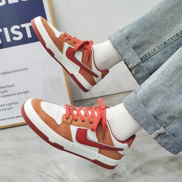 時尚休閑鞋女2022年春新款ins超火百搭學生透氣厚底防滑運動鞋潮