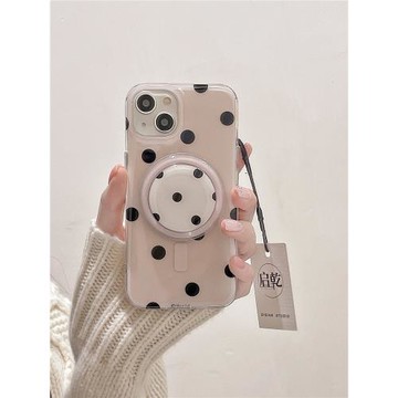 啟乾 磁吸波點帶支架背貼iPhone17/16手機殼適用蘋果15硬殼14promax高級感13小眾12日韓風11新款秋冬女神氣質
